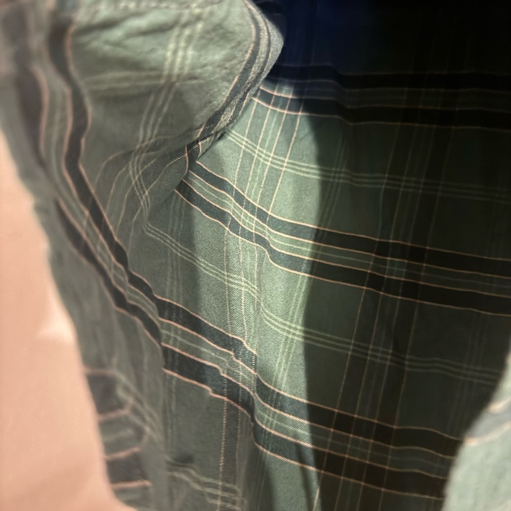 Men's REI Cooperative Green Plaid Flannel Shirt. Size Small. For Your outdoor. - Picture 6 of 13